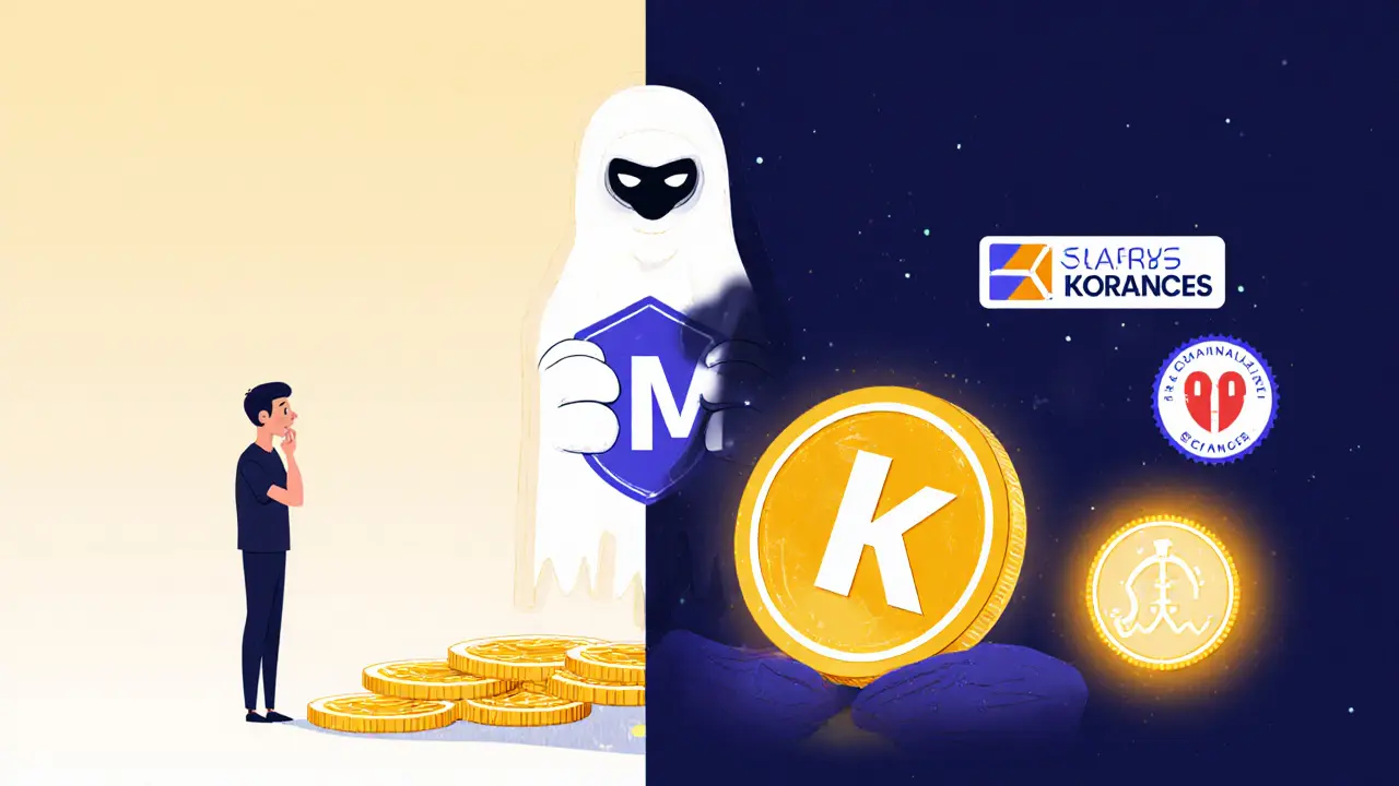 Ein Nutzer überlegt, ob er Kryptowährung von einer unbekannten Quelle empfangen soll – Sicherheit vs. Risiko.