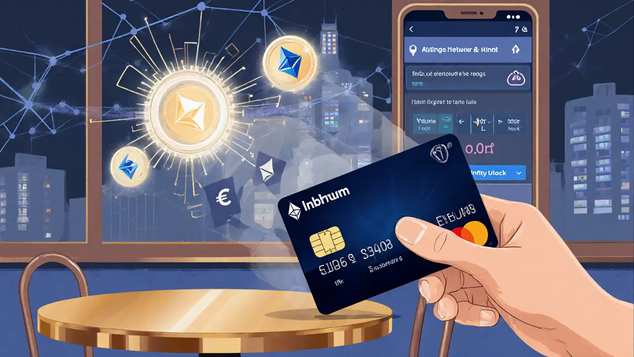 Die 1inch Card wird in Europa verwendet – Krypto wird automatisch in Euro umgewandelt, während Limit Orders im Hintergrund laufen.