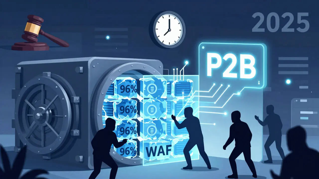 Ein digitaler Safe mit kalten Wallets wird von Hackern angegriffen, während eine regulative Bedrohung naht.