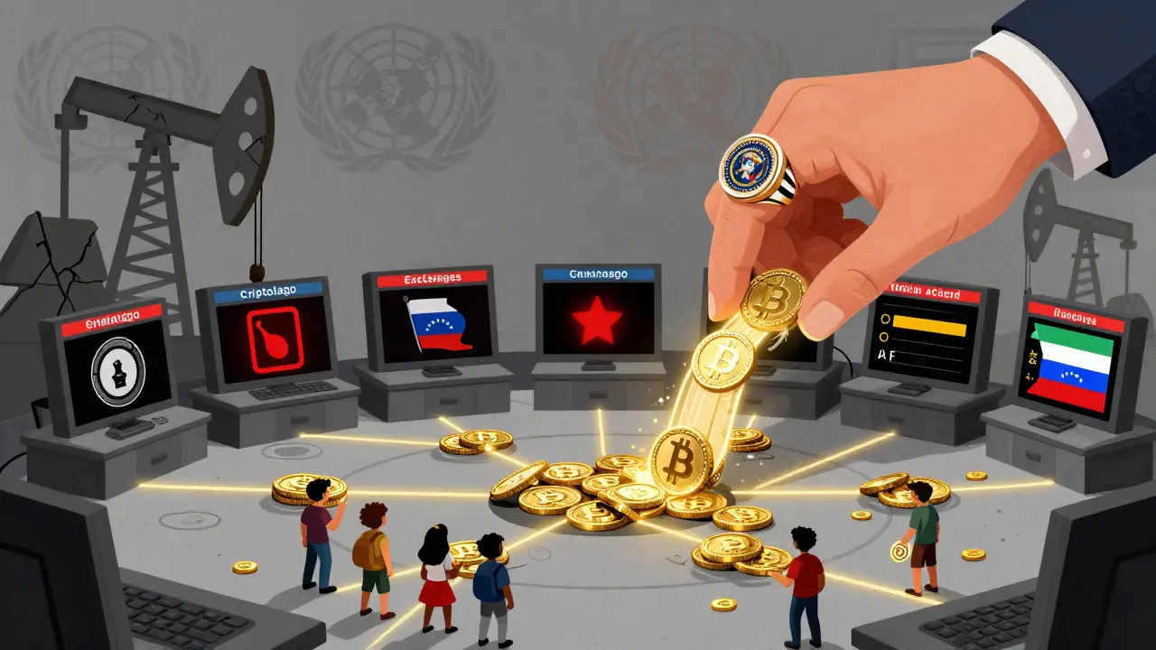 Eine Regierungsbehörde steuert sieben Krypto-Börsen, die Gelder weltweit leiten.