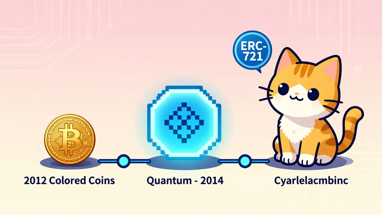 Evolution of NFT Token Standards: Von Colored Coins bis ERC-6551