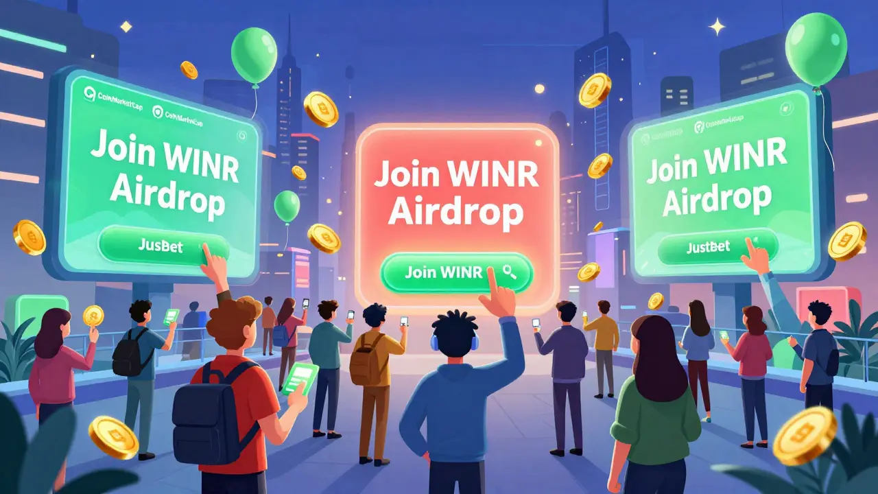 WINR JustBet X CoinMarketCap Airdrop: Alle Details zur Token-Verteilung 2026