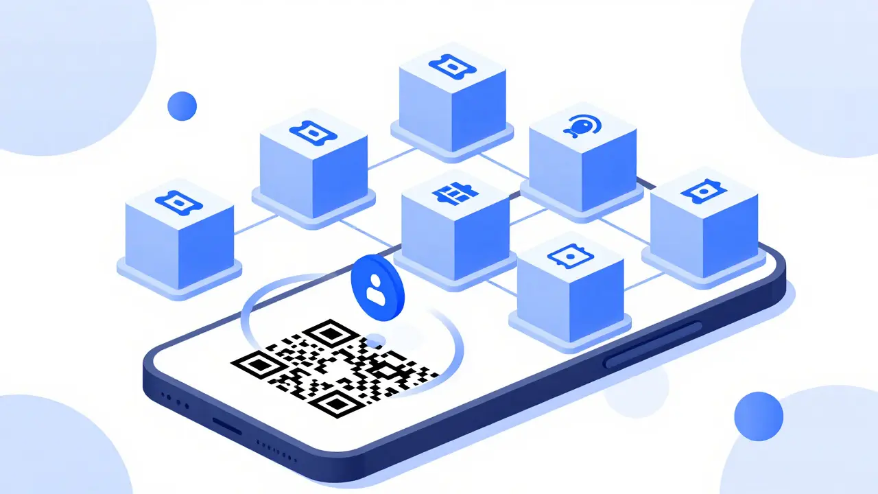 Blockchain-Netzwerk mit Smart Contracts und ERC-1155-Standard für Ticket-Sicherheit