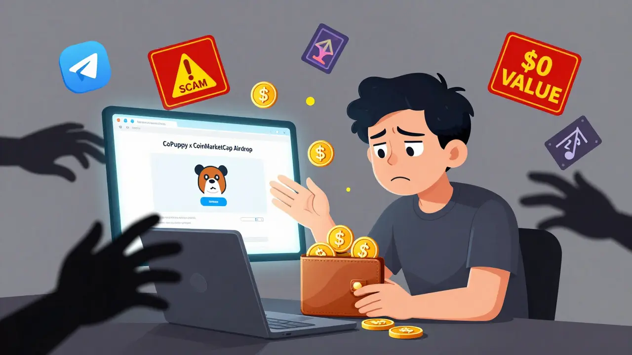 CoPuppy (CP) Airdrop: Warum es keinen offiziellen CoinMarketCap-Airdrop gibt