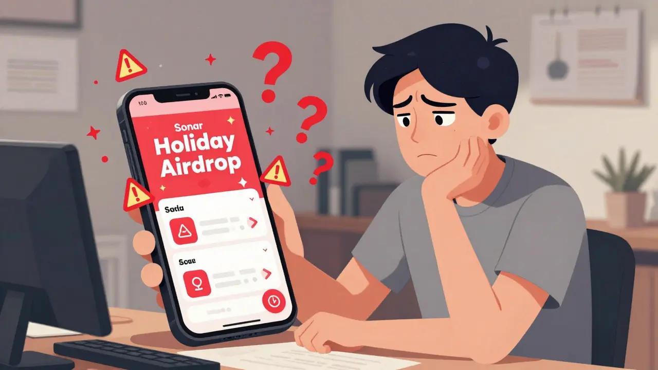 Sonar Holiday Airdrop: Ist das Projekt echt oder ein Betrug? (Update Mai 2026)