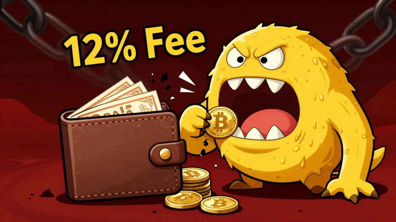 Monster frisst 12% Gebühr von Shambala-Token aus der Brieftasche