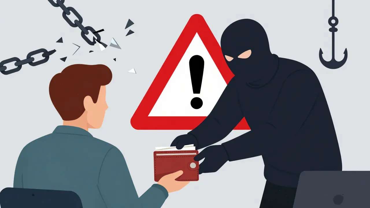Warnung vor Betrügern, die versuchen, Wallets zu stehlen