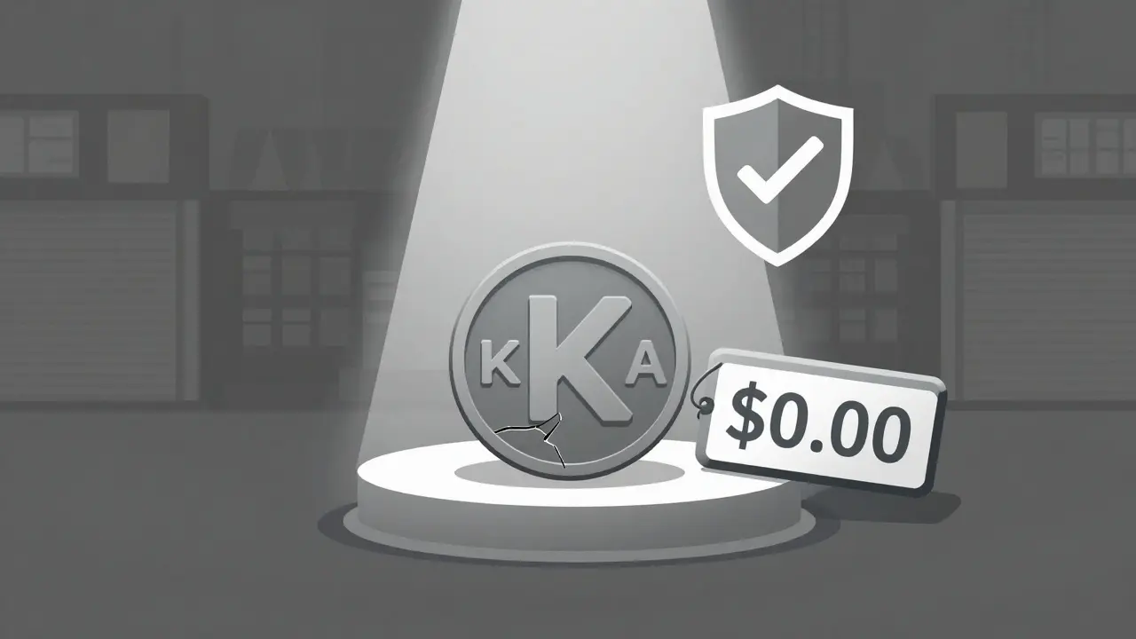 Wertloser Token bei null Preis und fehlender Liquidität