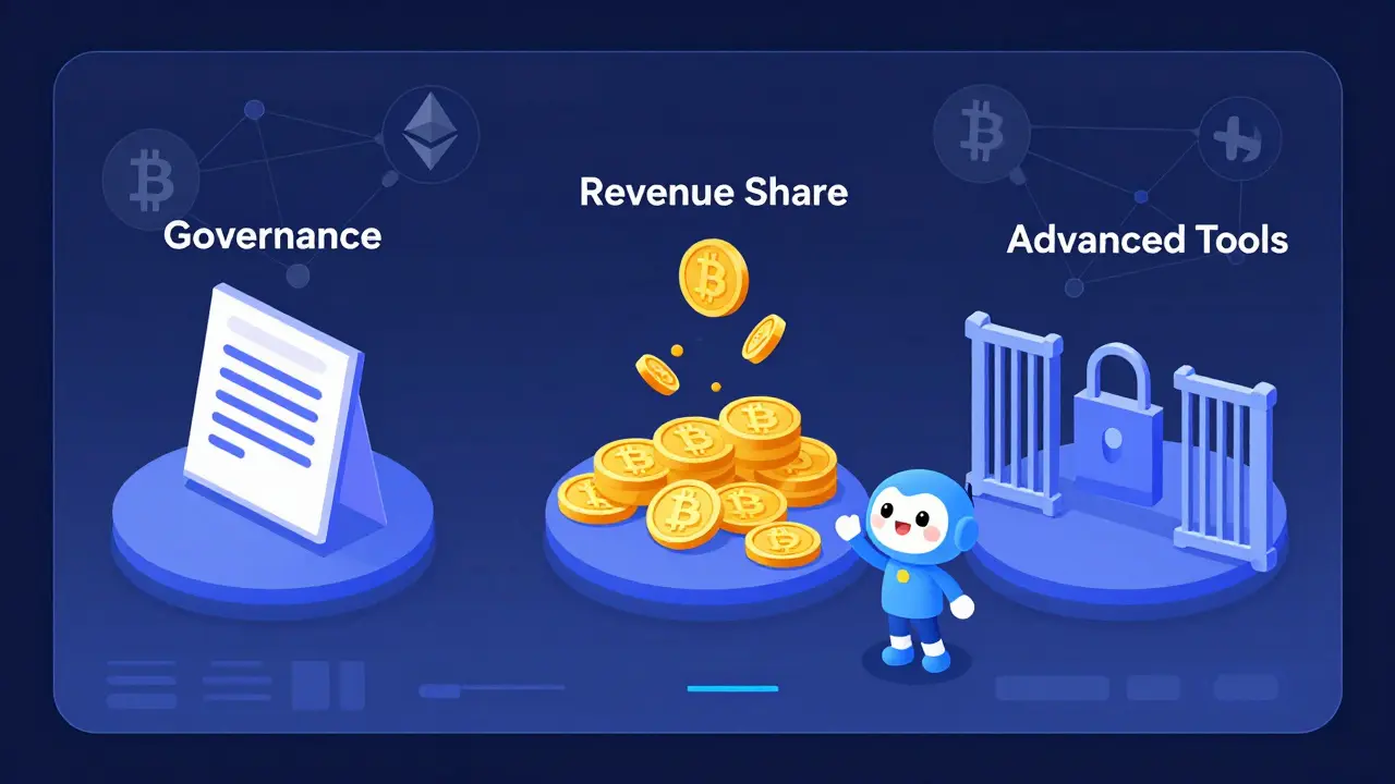 Futuristisches Dashboard der PERRY-Token-Funktionen auf Polkadot