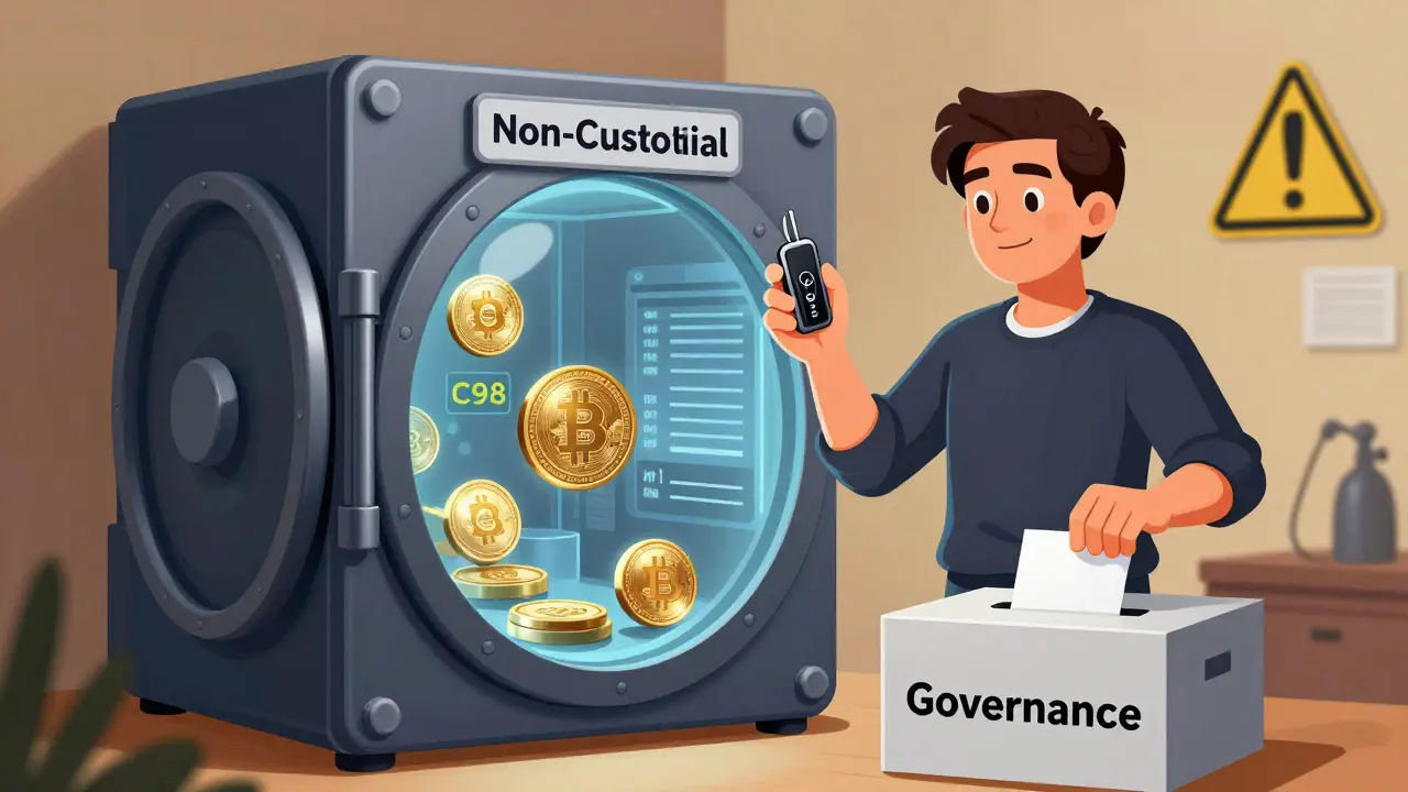 Sichere Nicht-Kustodial-Wallet mit Governance-Rechten