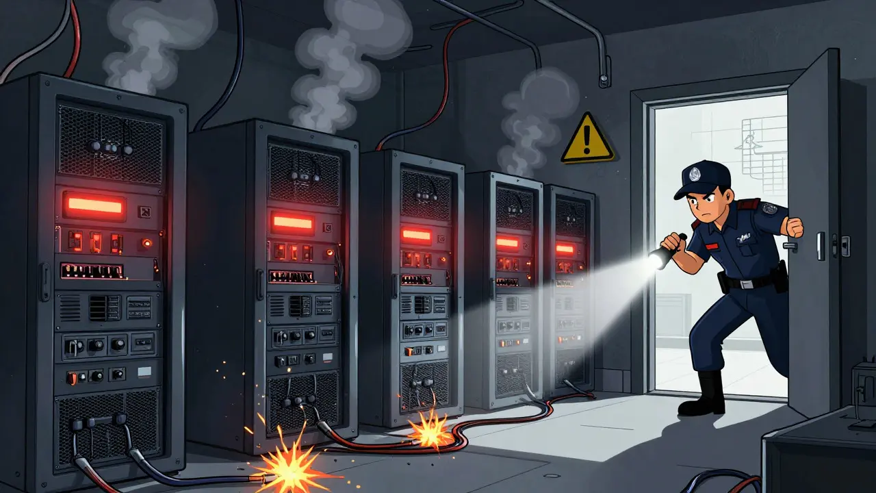 Illustration: Polizei räumt illegale Mining-Server wegen Stromdiebstahl