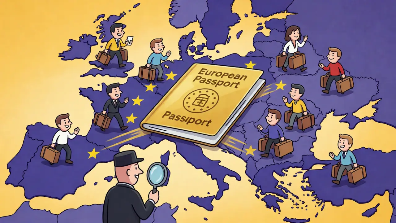 Darstellung des europäischen Passes für Krypto-Lizenzen unter MiCAR