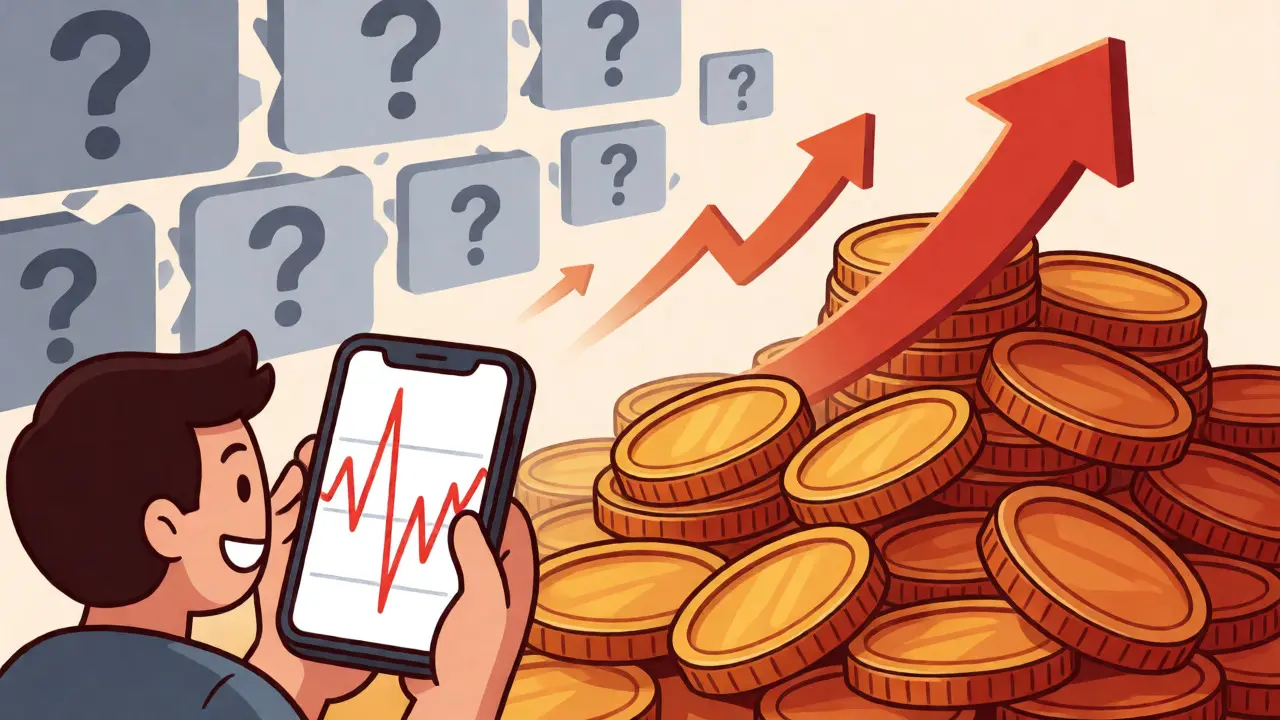 Karikatur einer volatilen Preisentwicklung und des deflationären Modells