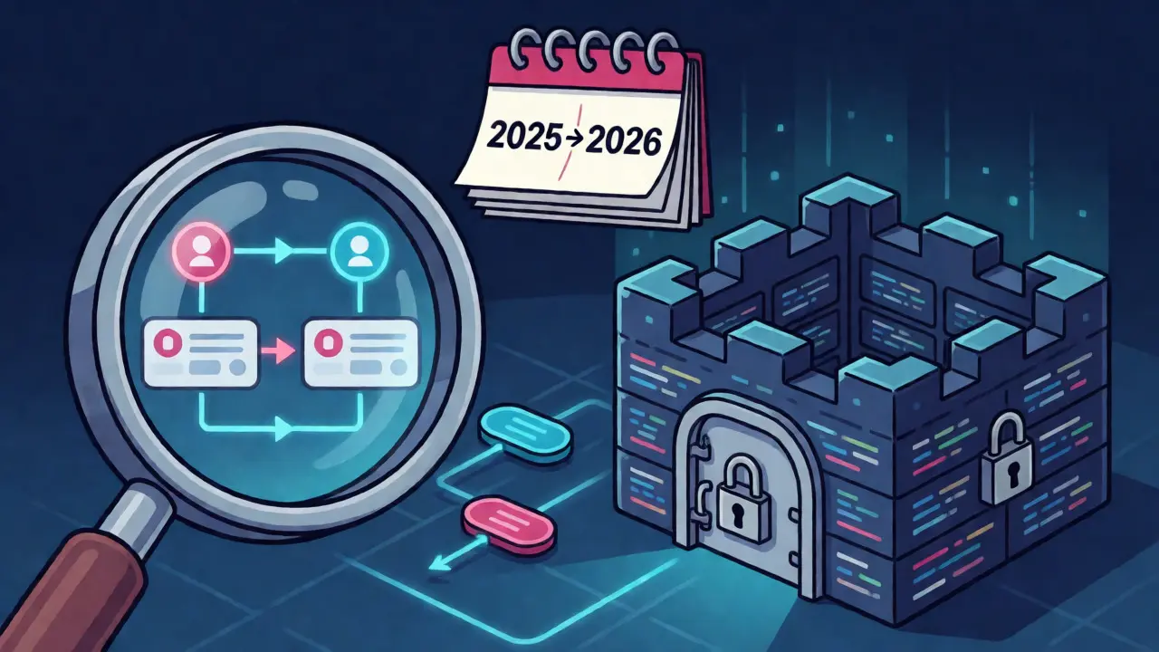 Konzeptillustration zu AML-Compliance und IT-Sicherheit im Krypto-Bereich