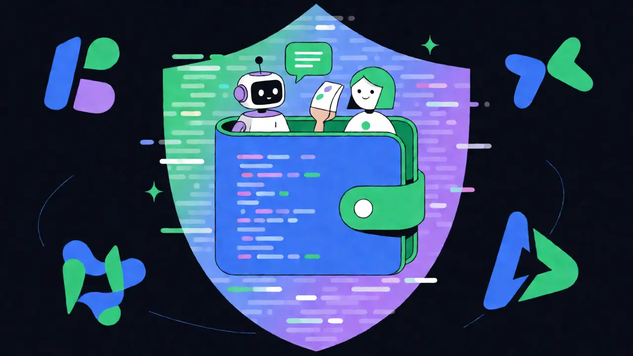 Sichere SyncGPT AI Wallet mit integrierten KI-Diensten im Ökosystem