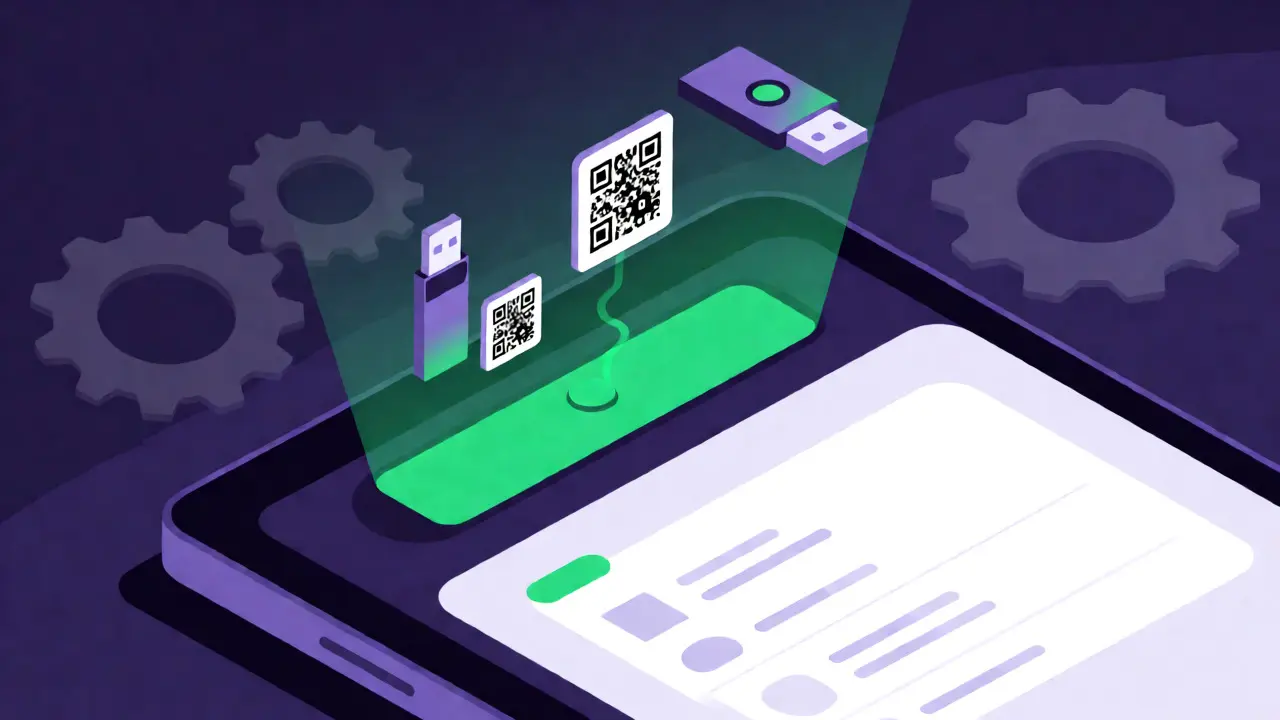 Sichere Verbindung zwischen Hardware-Wallet und Kunden-Zahlung