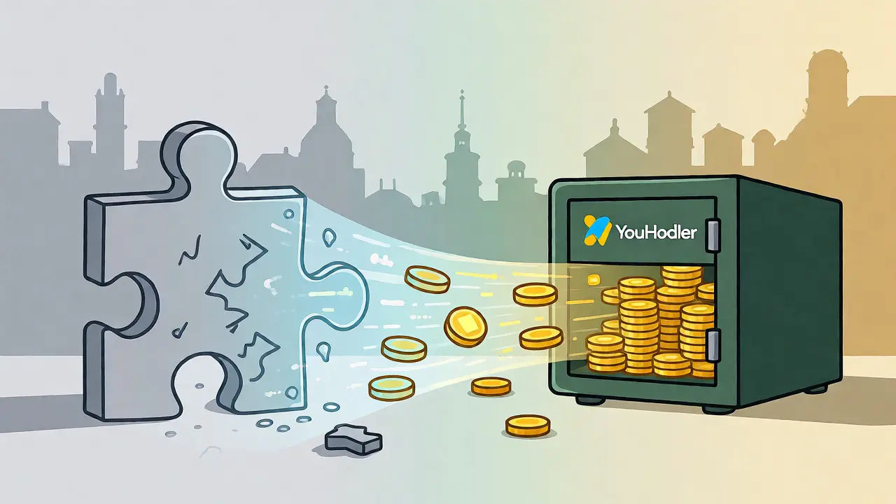 Digitale Assets wandern von alter Plattform zu sicherem Vault